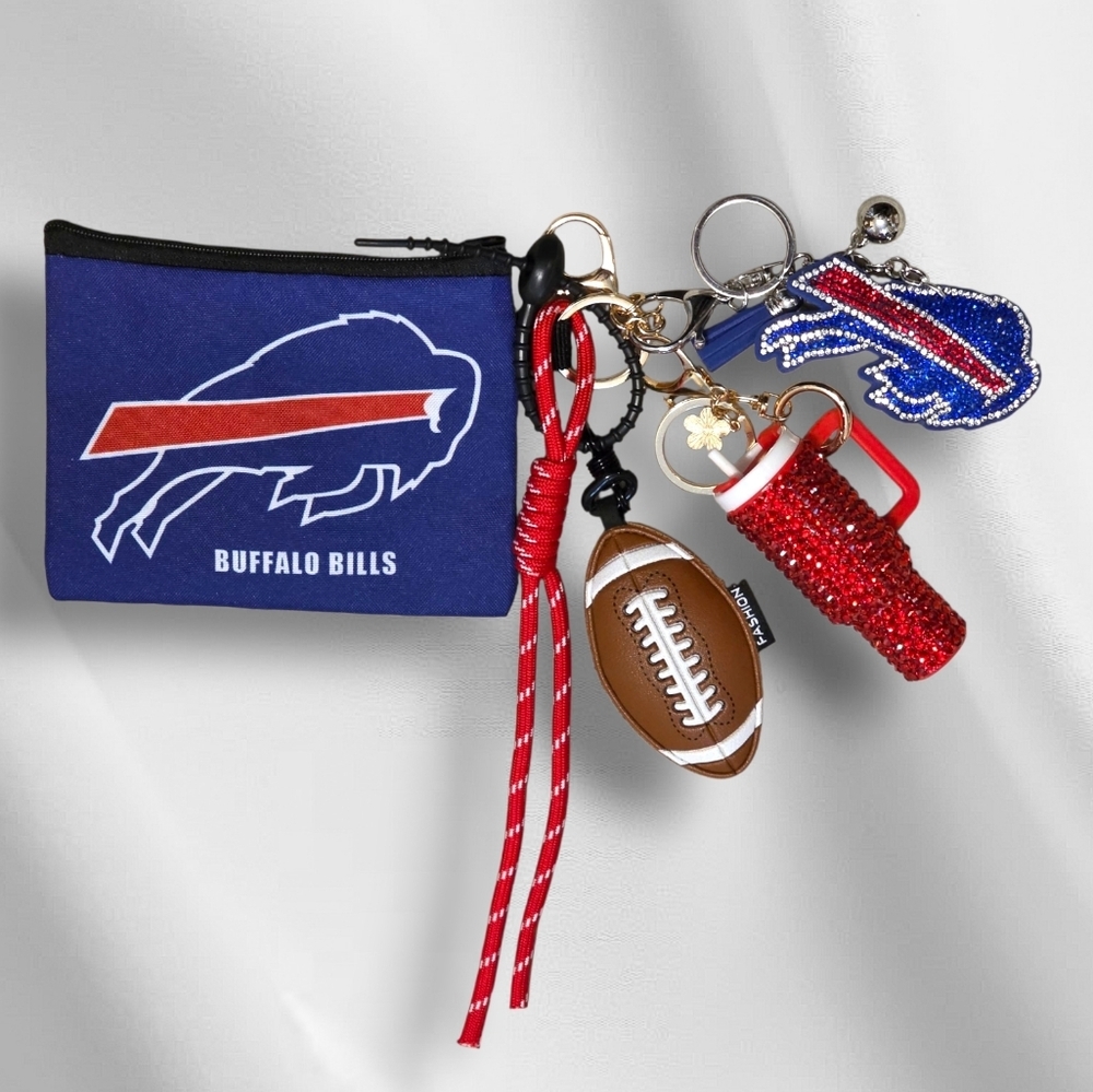 Buffalo Bills Bag Charm | Custom Made by Charmed By SLG